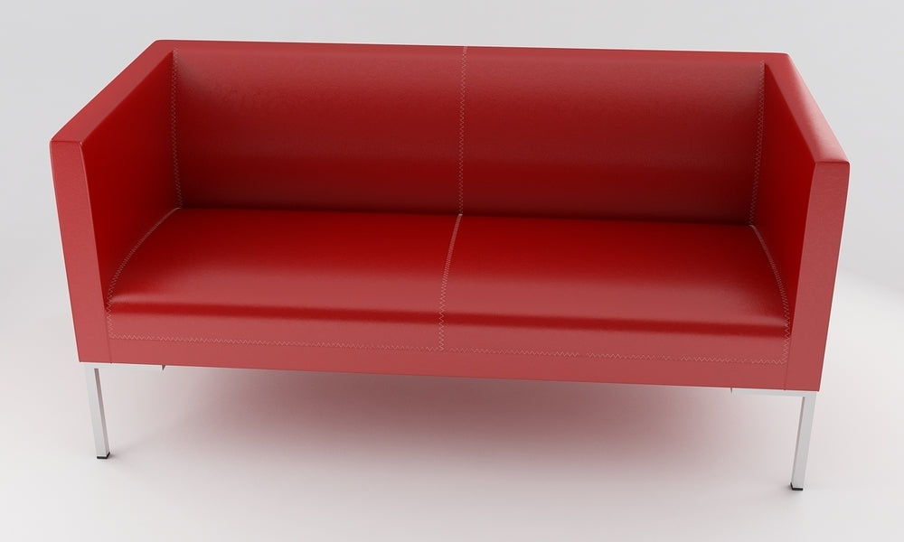 Loungesoffa, C2, konstläder röd, Offix
