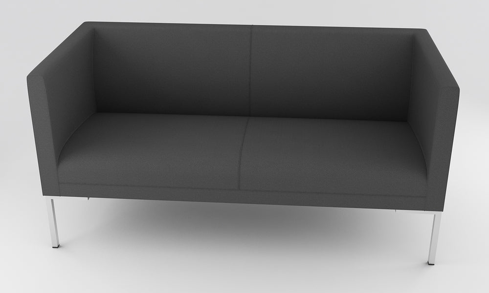 Loungesoffa, C2, tyg, mörkgrå, Offix