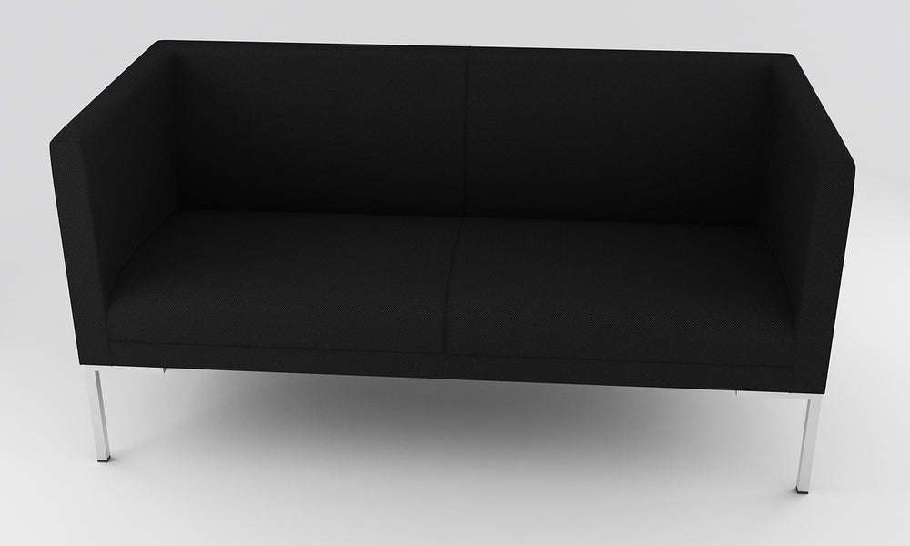 Loungesoffa, C2, tyg, svart, Offix
