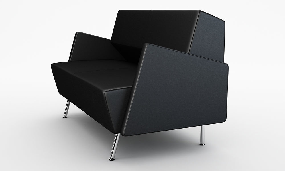 Loungesoffa, Combo Armstöd, konstläder svart, Offix