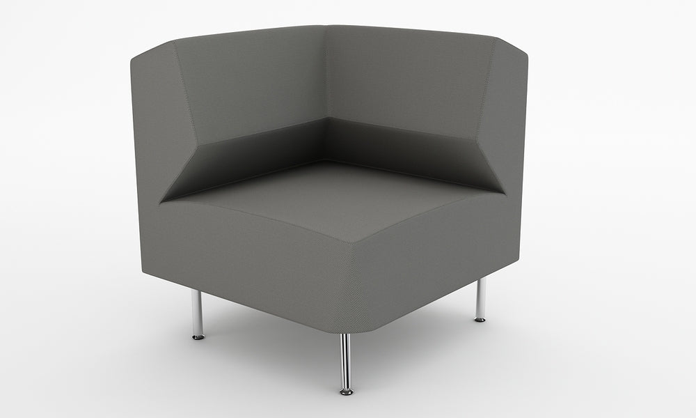 Loungesoffa, Combo Hörn 75, mellangrå, Offix