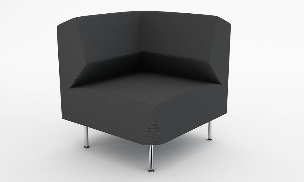 Loungesoffa, Combo Hörn 75, mörkgrå, Offix