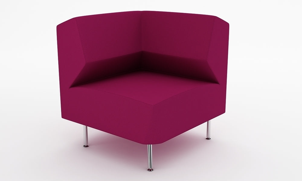 Loungesoffa, Combo Hörn 75, rödlila, Offix