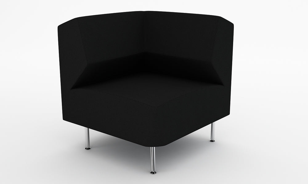 Loungesoffa, Combo Hörn 75, svart, Offix