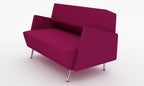 Loungesoffa, Combo Armstöd, rödlila, Offix