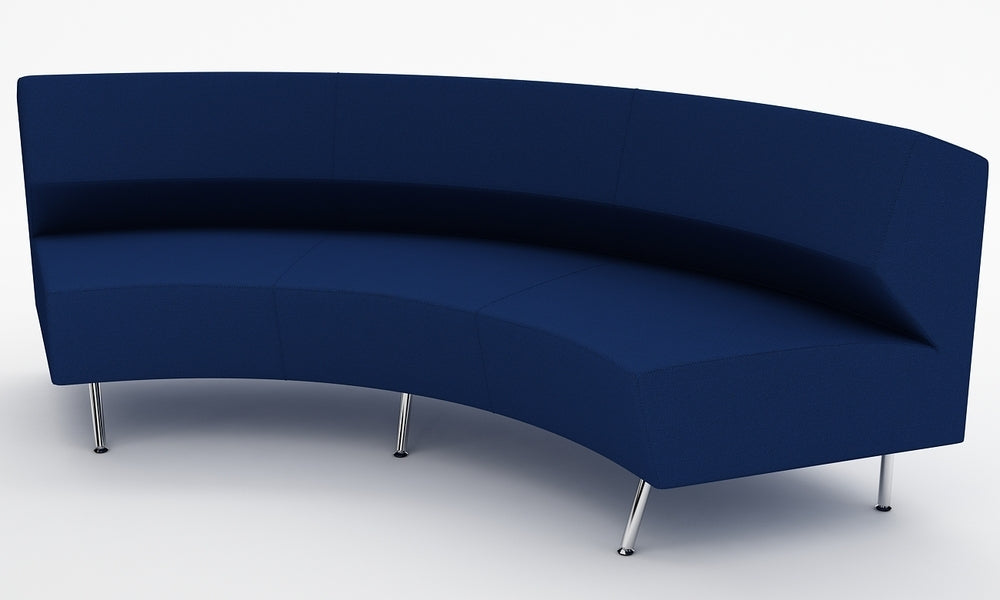 Loungesoffa, Combo Svängd 240, blå, Offix