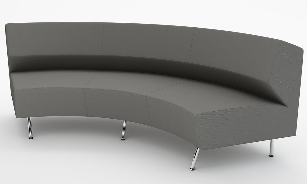 Loungesoffa, Combo Svängd 240, mellangrå, Offix
