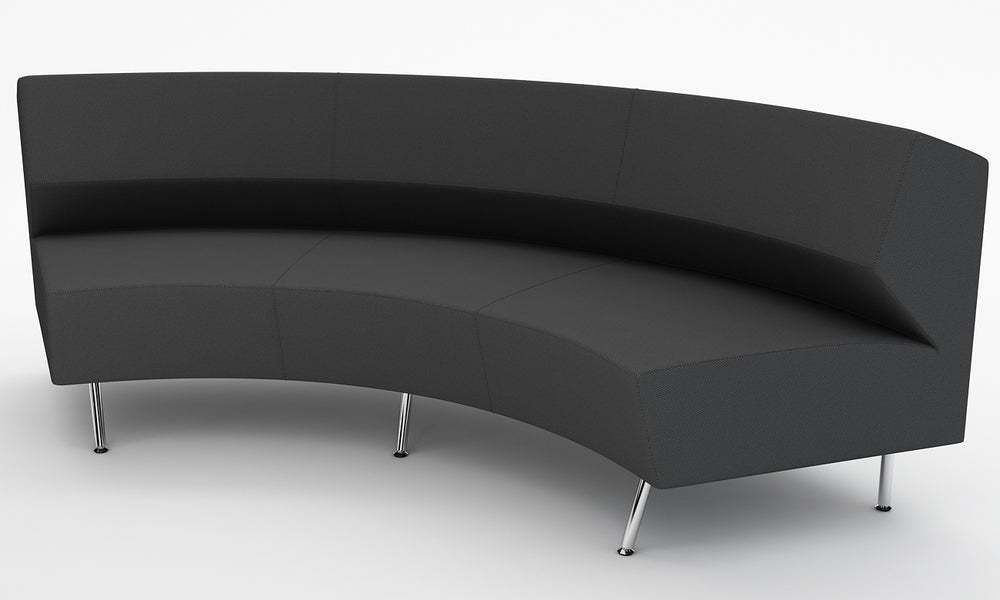 Loungesoffa, Combo Svängd 240, mörkgrå, Offix