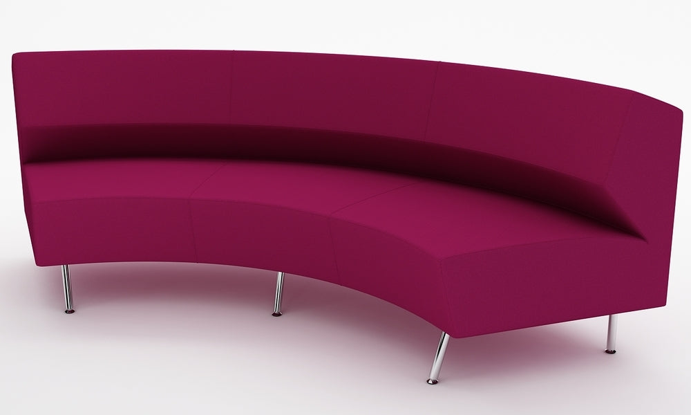 Loungesoffa, Combo Svängd 240, rödlila, Offix