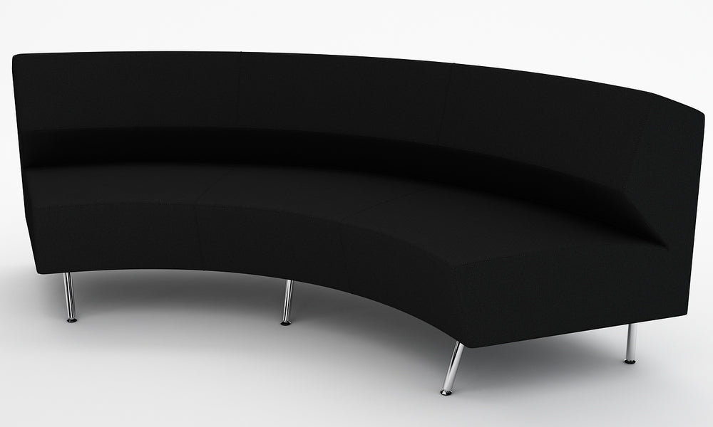 Loungesoffa, Combo Svängd 240, svart, Offix