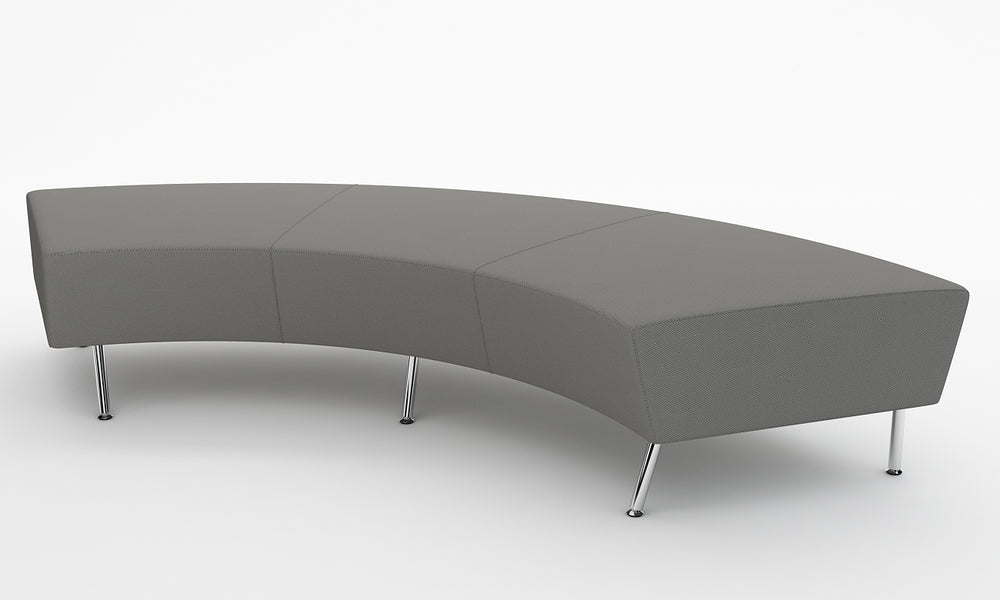Loungesoffa, Combo Svängd Pall 230, mellangrå, Offix