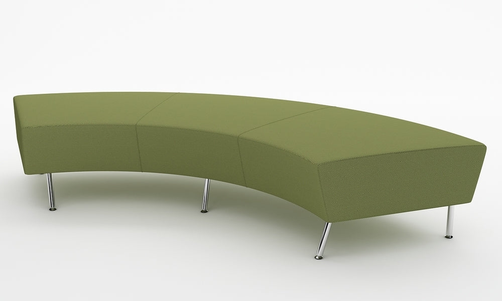 Loungesoffa, Combo Svängd Pall 230, grön, Offix