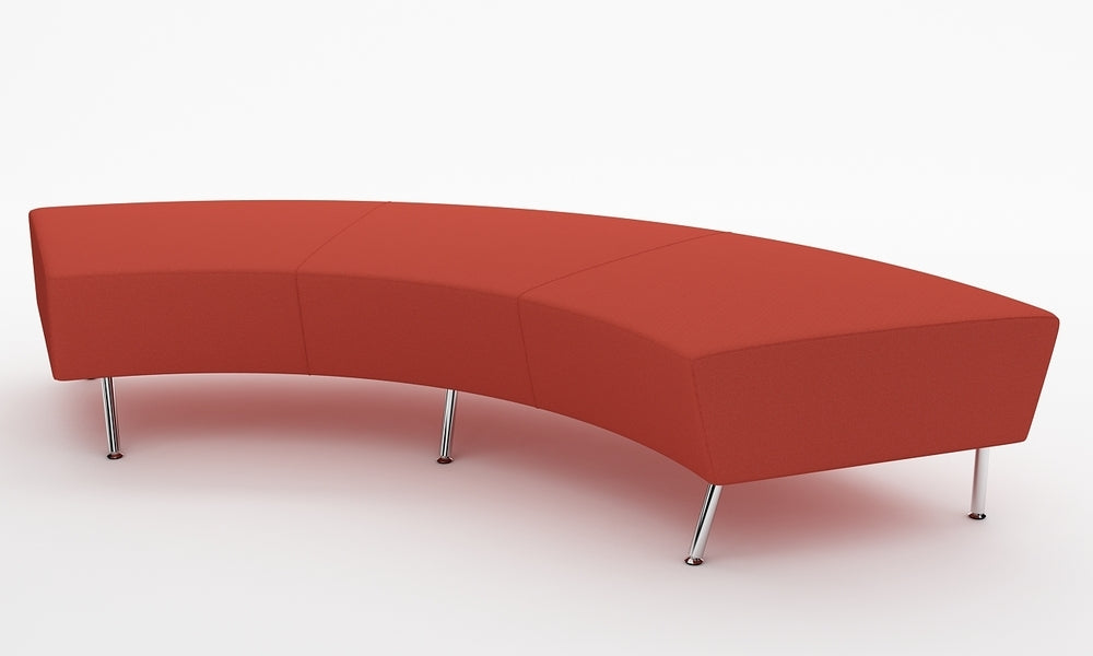 Loungesoffa, Combo Svängd Pall 230, orange, Offix