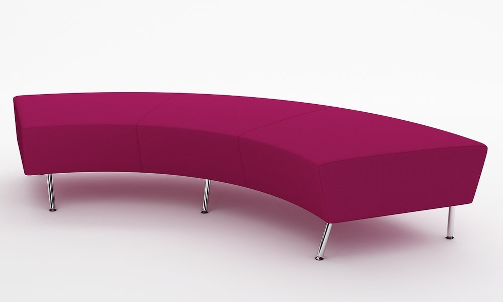 Loungesoffa, Combo Svängd Pall 230, rödlila, Offix