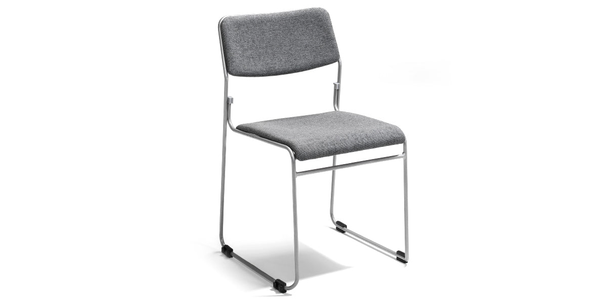 Konferensstol, staplingsbar, grå, Flex 04, Offix
