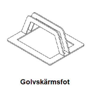 Fotbeslag till LDA Golvskärm