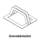 Fotbeslag till LDA Golvskärm