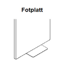 Fotbeslag till LDA Golvskärm