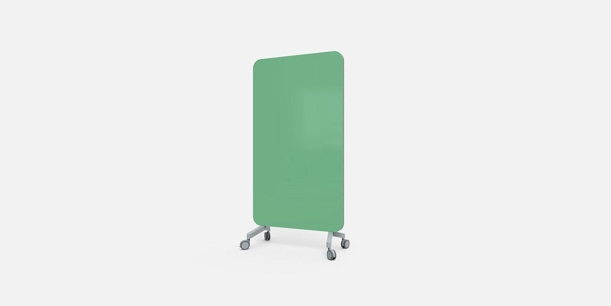Glasskrivtavla på hjul, Lintex Mood Fabric, Offix