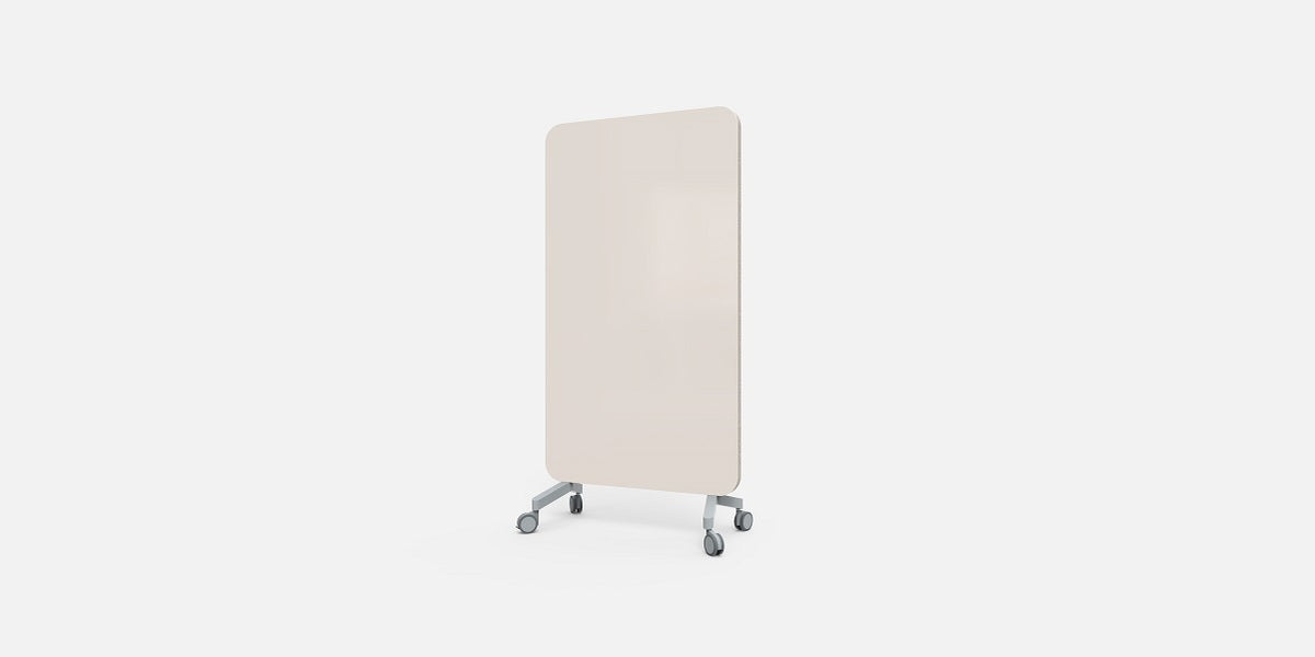 Glasskrivtavla på hjul, Lintex Mood Fabric, Offix
