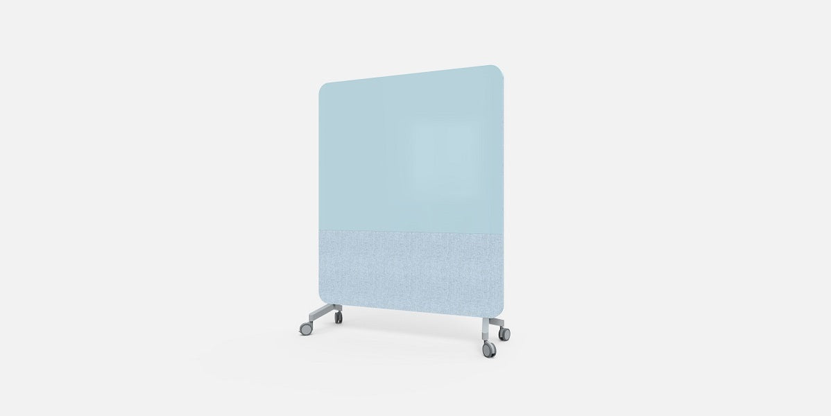 Glasskrivtavla på hjul, Lintex Mood Fabric, Offix
