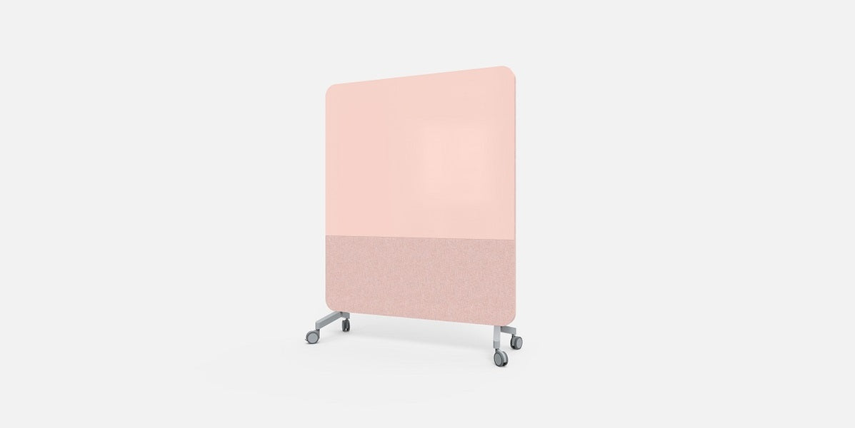 Glasskrivtavla på hjul, Lintex Mood Fabric, Offix