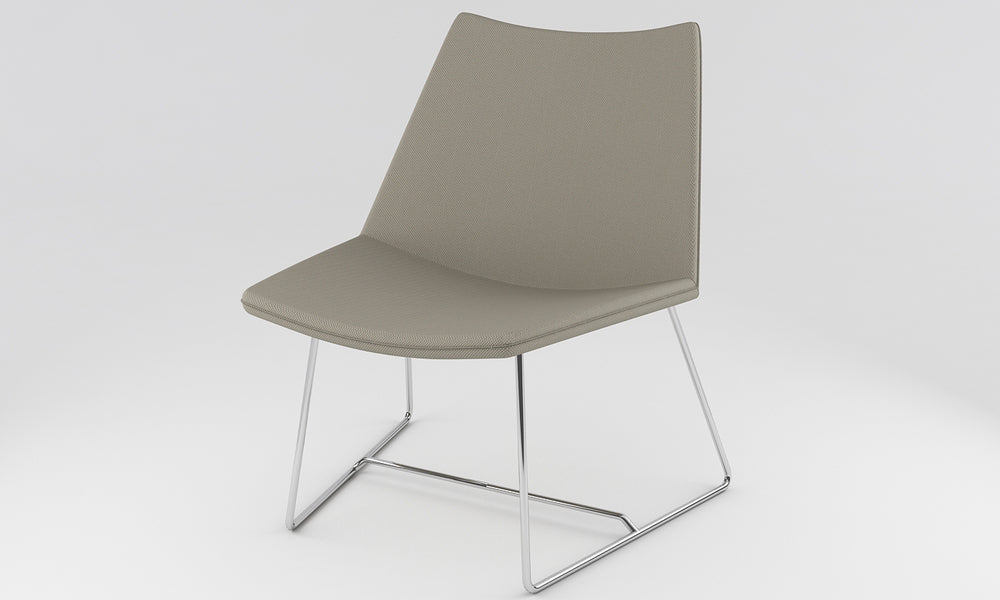 Loungefåtölj, IC Medar, tyg, beige, Offix