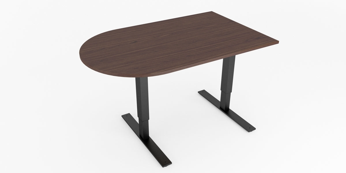 Konferensbord kyrkfönster, 4 platser, valnöt, Offix