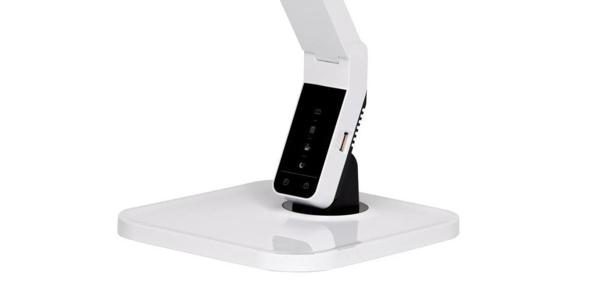 Skrivbordslampa LED, Modern, vit, Offix