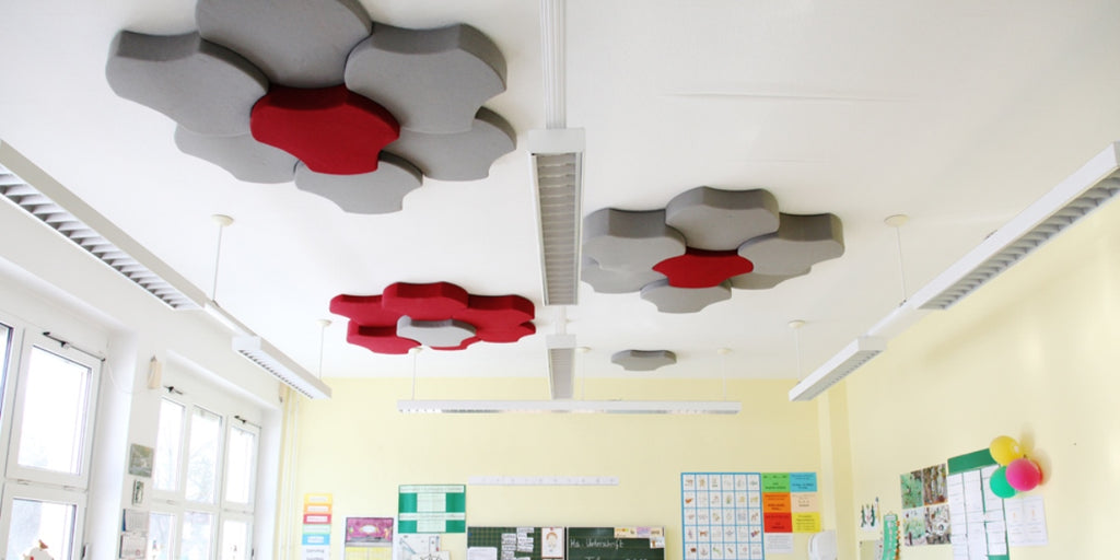 Ljudabsorbent, takmonterad, tyg, Offix