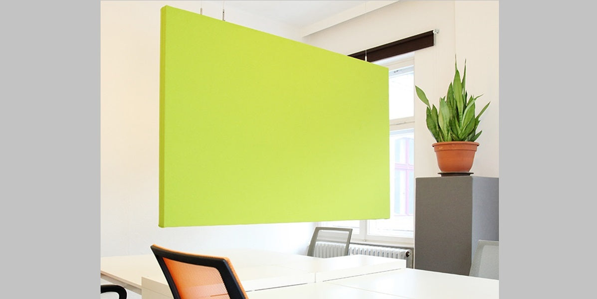 Ljudabsorbent, takhängande, fyrkantig, tyg, Offix