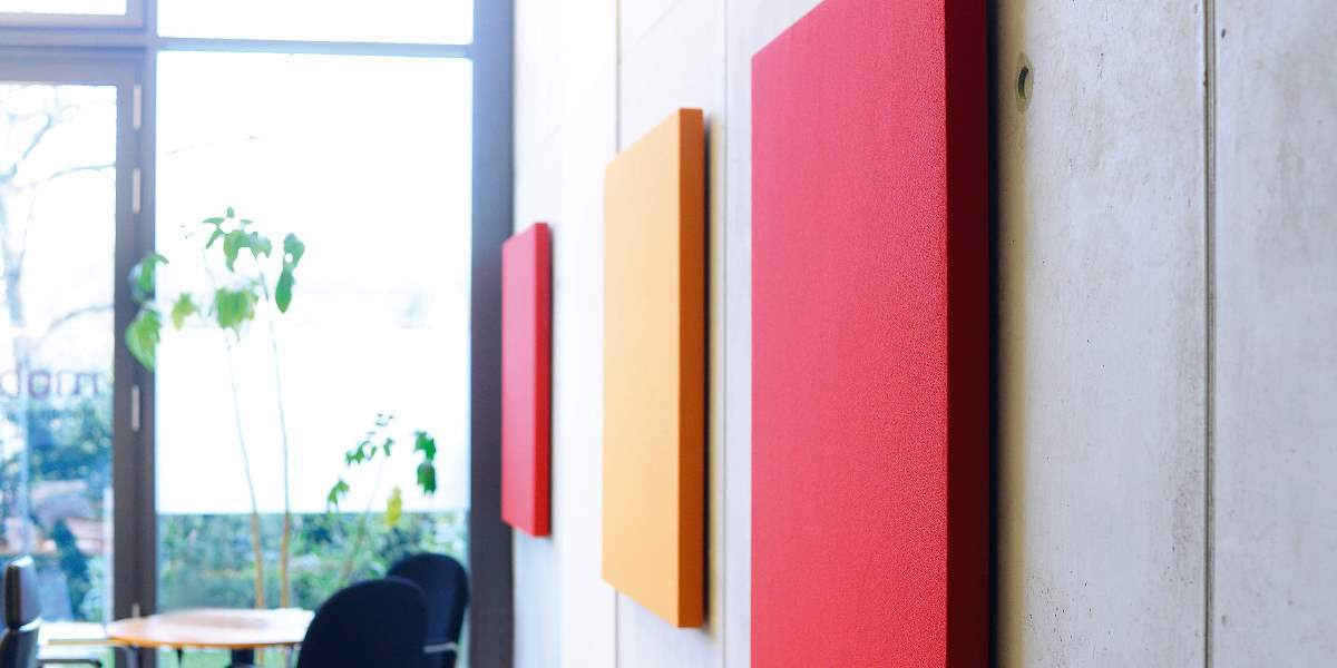 Ljudabsorbent, vägg, tyg, Offix