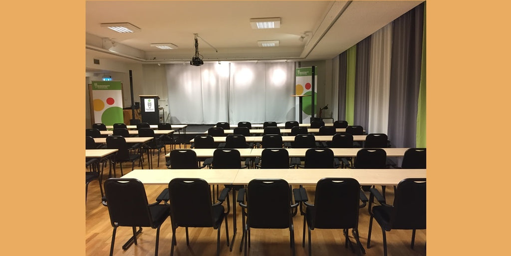 Konferensstol, staplingsbar, Flex06, svart-silvergrå, Offix