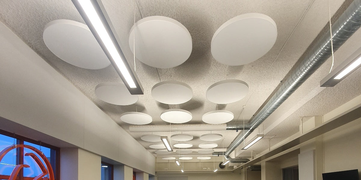 Ljudabsorbent, takmonterad, tyg, Offix