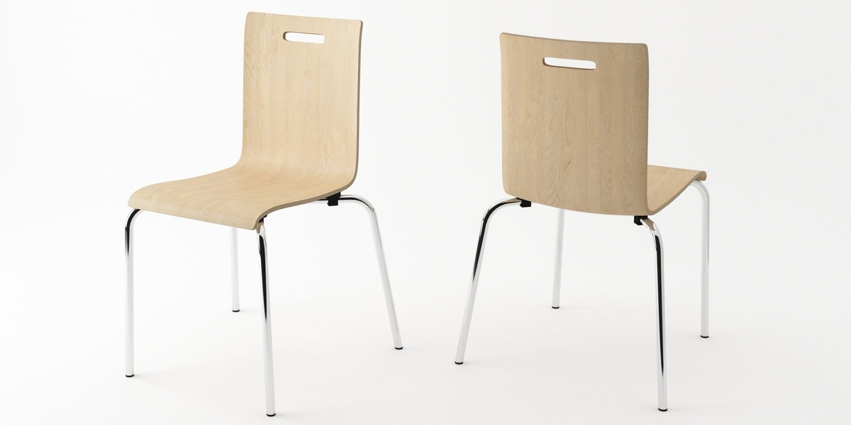 Lunchrumsstol, PS4 laminat, björk, Offix