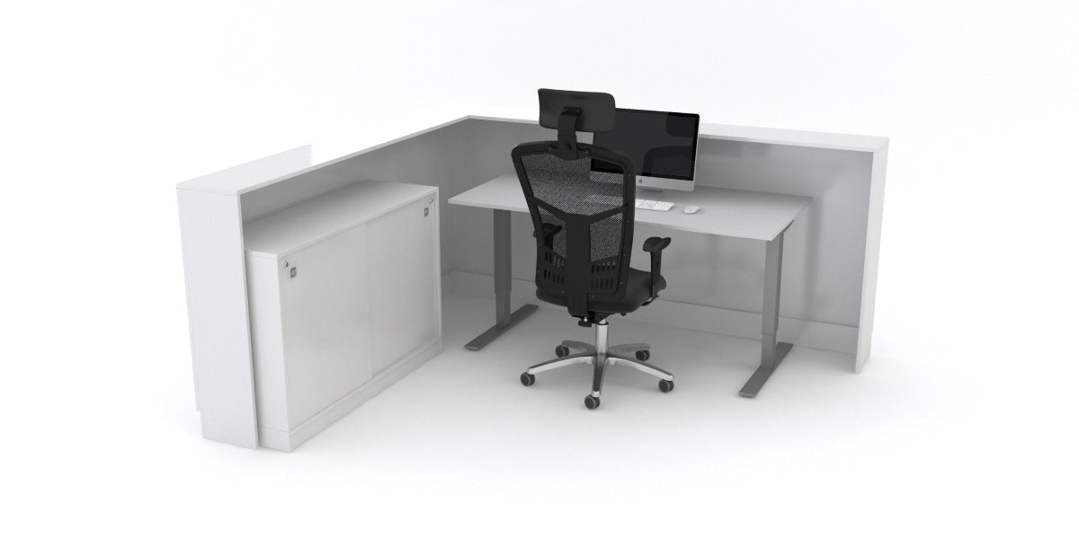 Receptionsdisk, rak+90gr, Offix