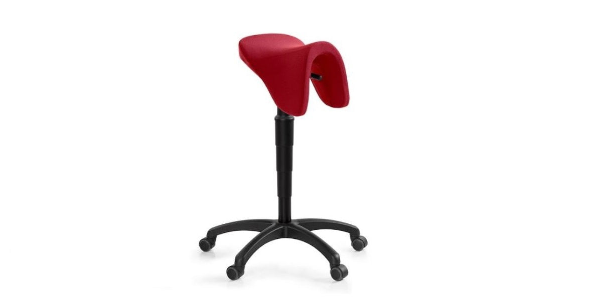 Supportstol, 70S, Sitt & Flex, röd, Offix