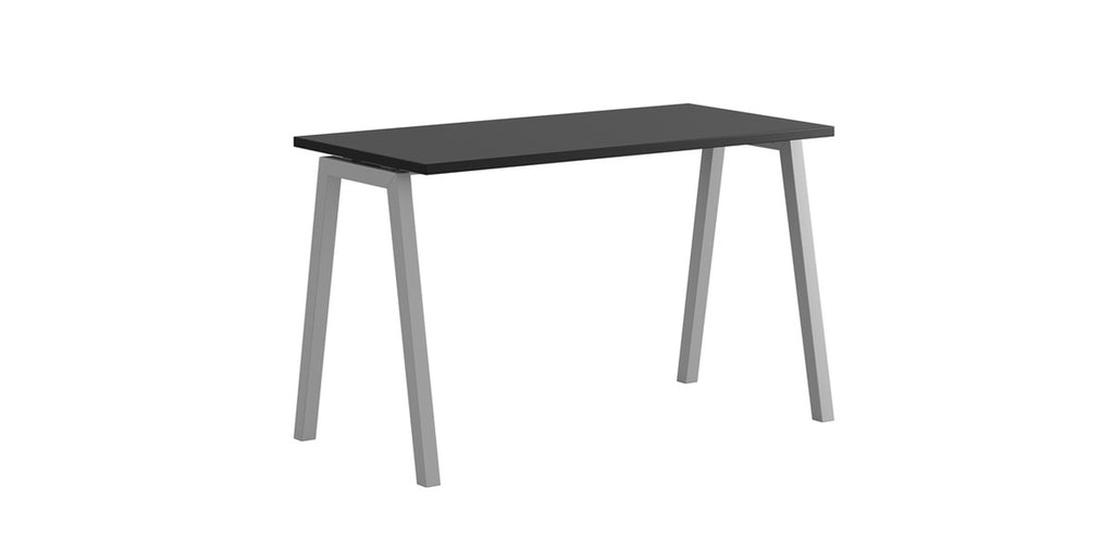 Skrivbord, rektangulärt, A-stativ, svart, Offix