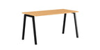 Skrivbord, rektangulärt, A-stativ, bok, Offix