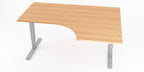 Hörnskrivbord, höj- och sänkbart, höger, Sitt&Stå, bok, Offix