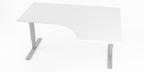 Hörnskrivbord, Vit, höger, T-benstativ, Offix
