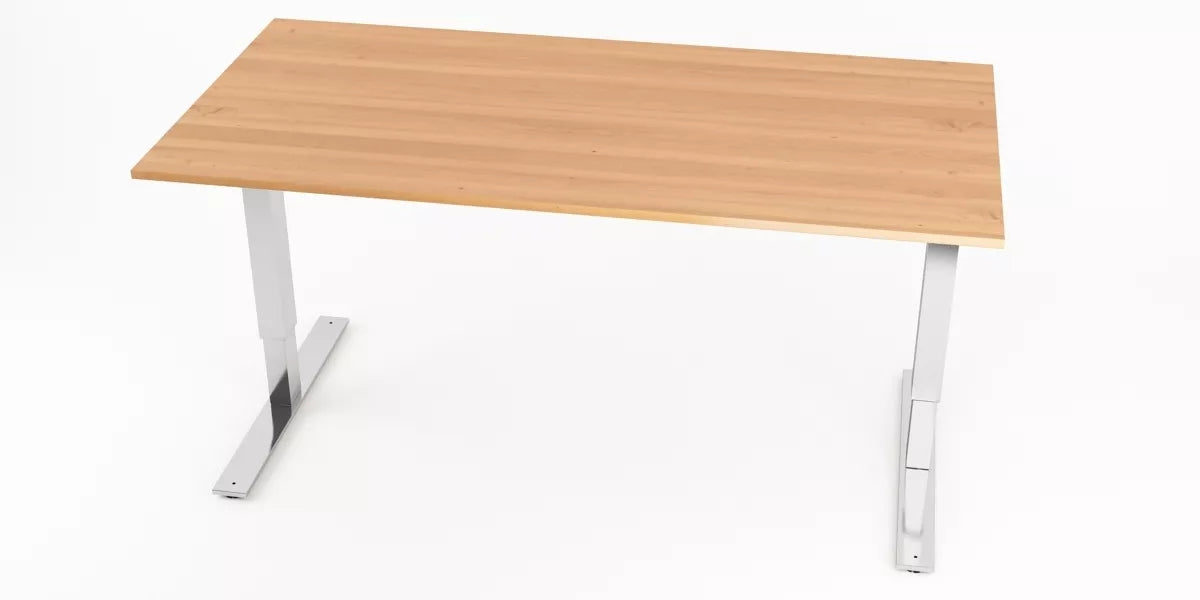 Skrivbord, Bok, rektangulärt, T-benstativ, Offix