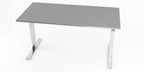Skrivbord, Grå, rektangulärt, T-benstativ, Offix