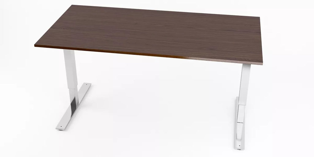 Skrivbord, Valnöt, rektangulärt, T-benstativ, Offix