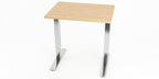Skrivbord, rektangulärt, sidobord, T-benstativ, björk, Offix