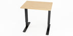 Skrivbord, rektangulärt, sidobord, T-benstativ, björk, Offix