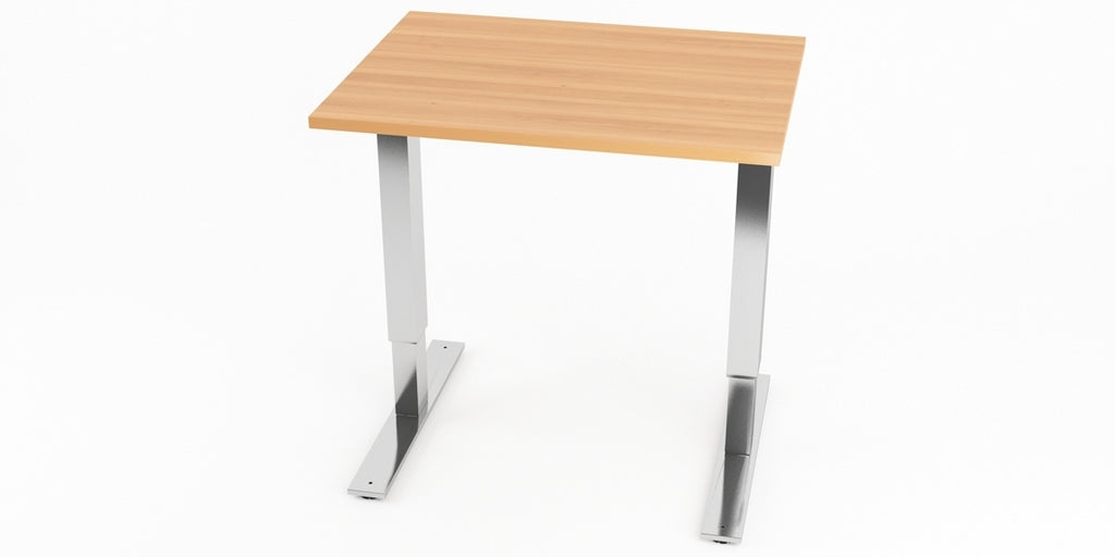 Skrivbord, rektangulärt, sidobord, T-benstativ, bok, Offix