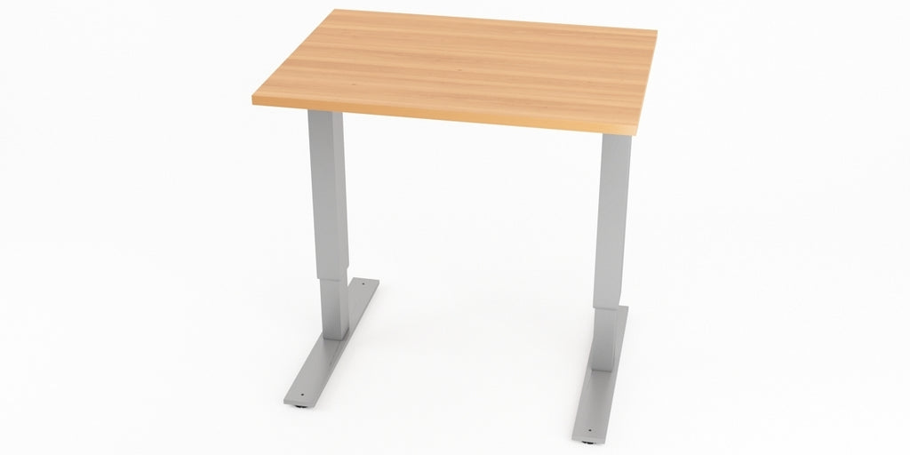 Skrivbord, rektangulärt, sidobord, T-benstativ, bok, Offix