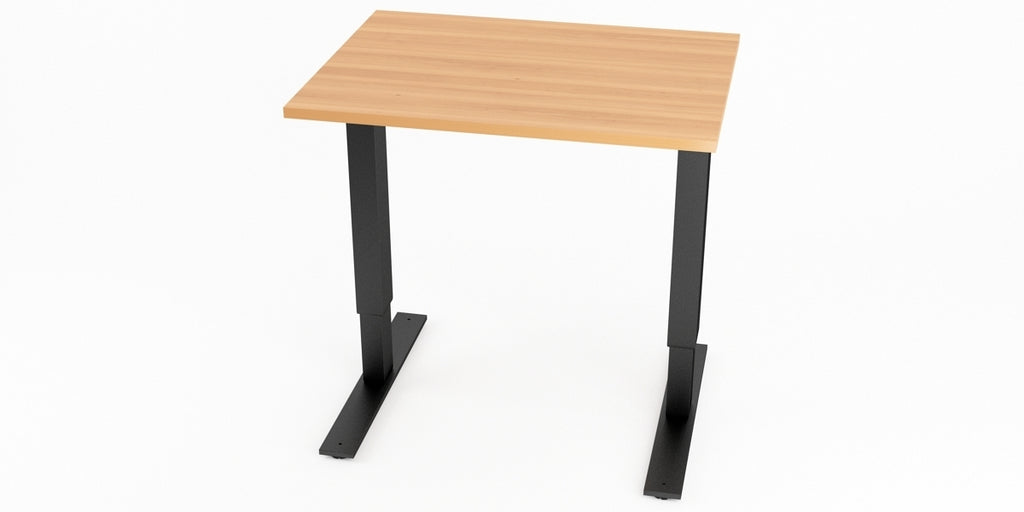 Skrivbord, rektangulärt, sidobord, T-benstativ, bok, Offix