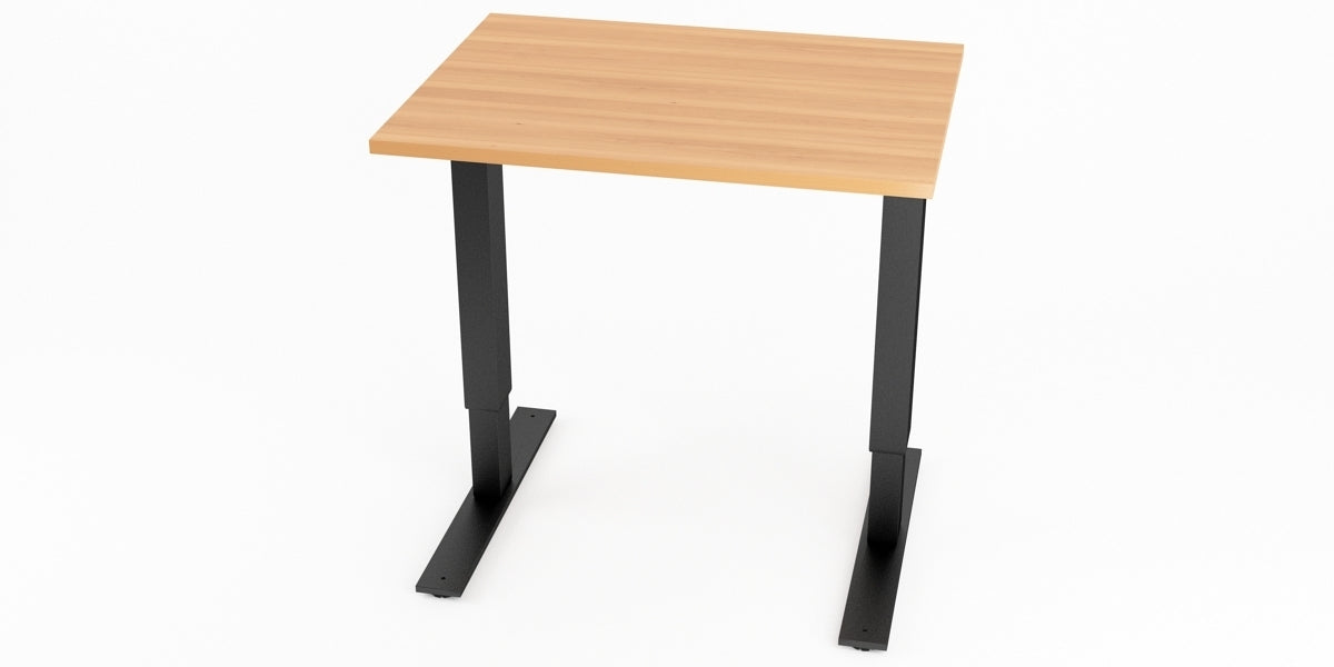 Skrivbord, rektangulärt, sidobord, T-benstativ, bok, Offix